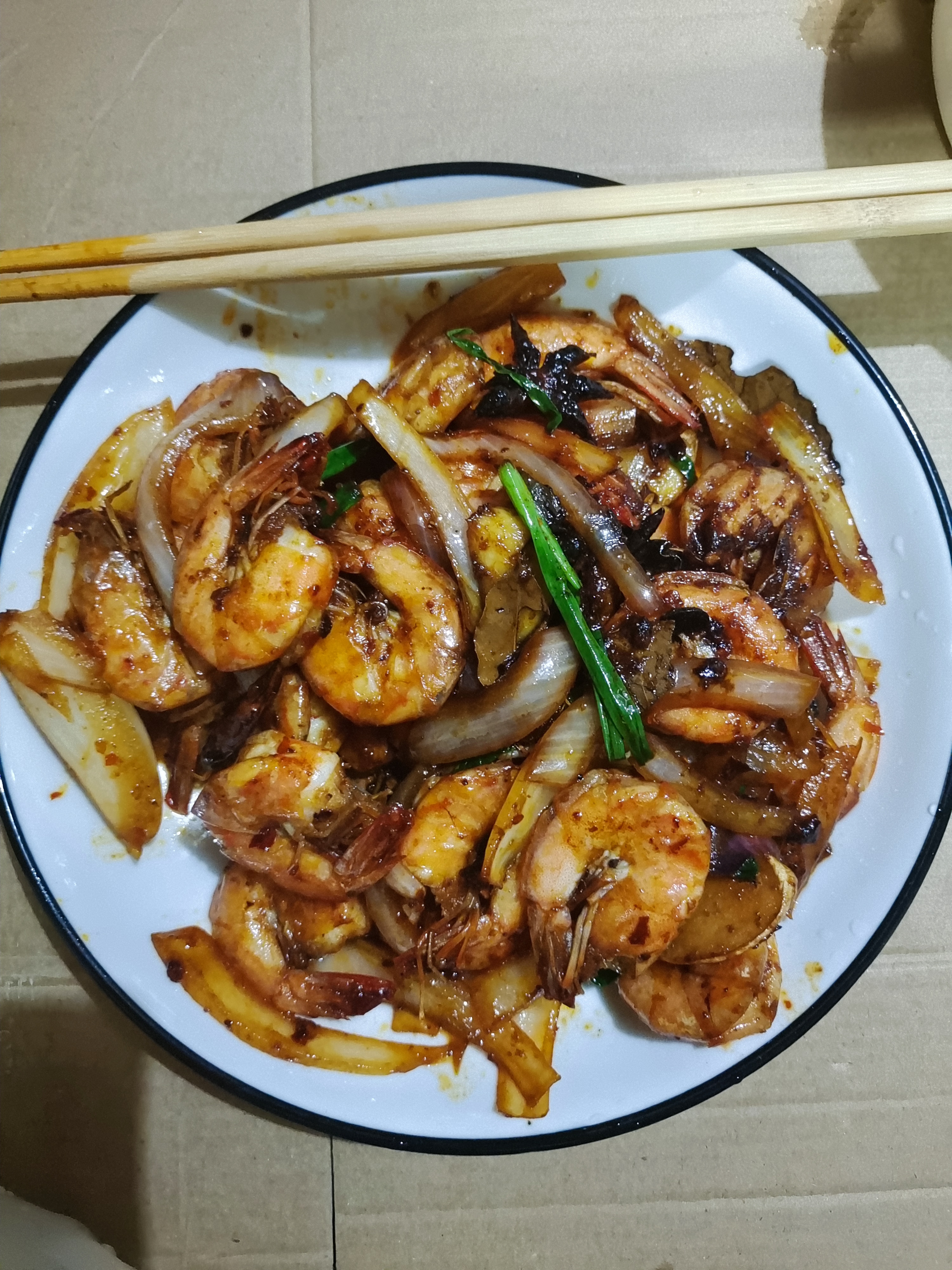 自己做的基围虾